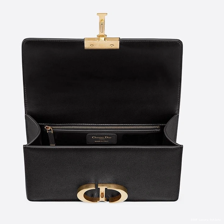 Cheap 30 Dior Black Bag Montaigne Grained Calfskin 0806 Luxury